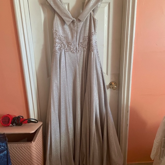 Beautiful Stunning Blush Dress with Attached Train!